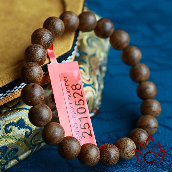 Vòng Trầm Hương Hạt Tròn | 8 ly | Trầm Tốc Kiến Tự Nhiên Lâu Năm